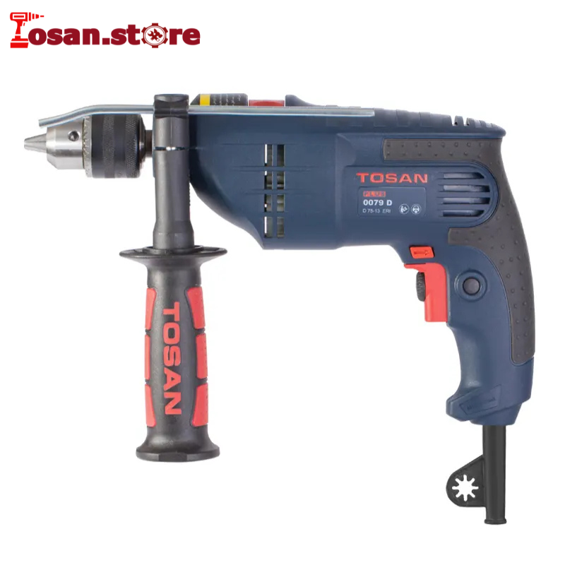 دریل چکشی 13 میلی‌متر 750 وات آچاری سری پلاس توسن مدل 0079D