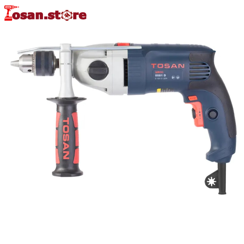 دریل چکشی گیربکسی 13 میلی‌متر 1050 وات آچاری سری پلاس مدل 0081D