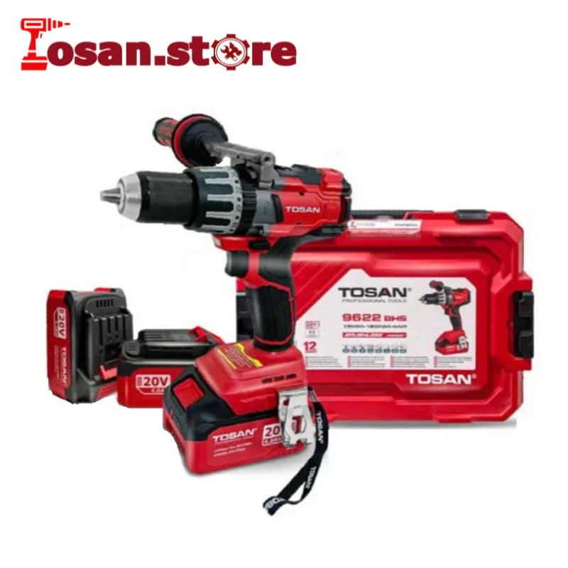 دریل شارژی چکشی براشلس 20 ولت توسن مدل 9622BHS